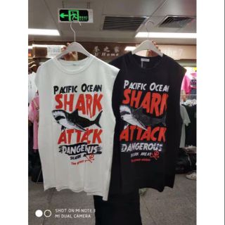 ÁO THUN SÁT NÁCH BA LỖ SHARK CÁ MẬP - THUN ĐẸP