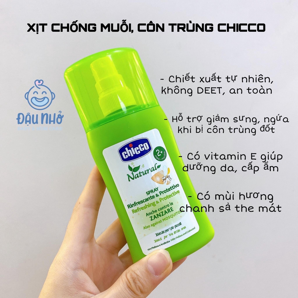 {CHICCO} Xịt chống muỗi, côn trùng 100ml