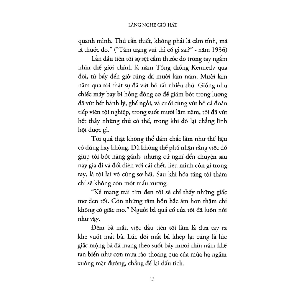 Sách - Lắng Nghe Gió Hát