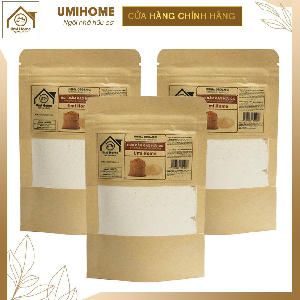 Tinh Cám Gạo đắp mặt hữu cơ UMIHOME nguyên chất 40g tắm trắng body và tẩy tế bào chết hiệu quả