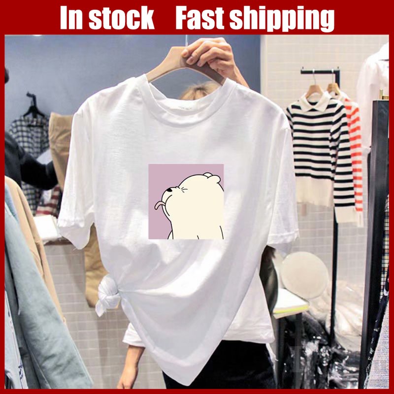 Áo Thun Mùa Hè In Họa Tiết DaDu Đơn Giản Trẻ Trung  Áo Thun Tay Ngắn Dáng Rộng In Họa Tiết Hoạt Hình Thời Trang Xinh Xắn