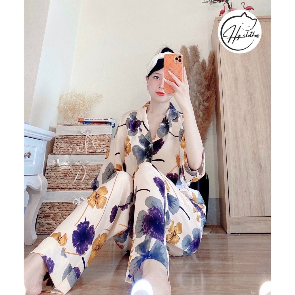 BỘ NGỦ LỤA CỘC DÀI cánh dơi mềm mịn