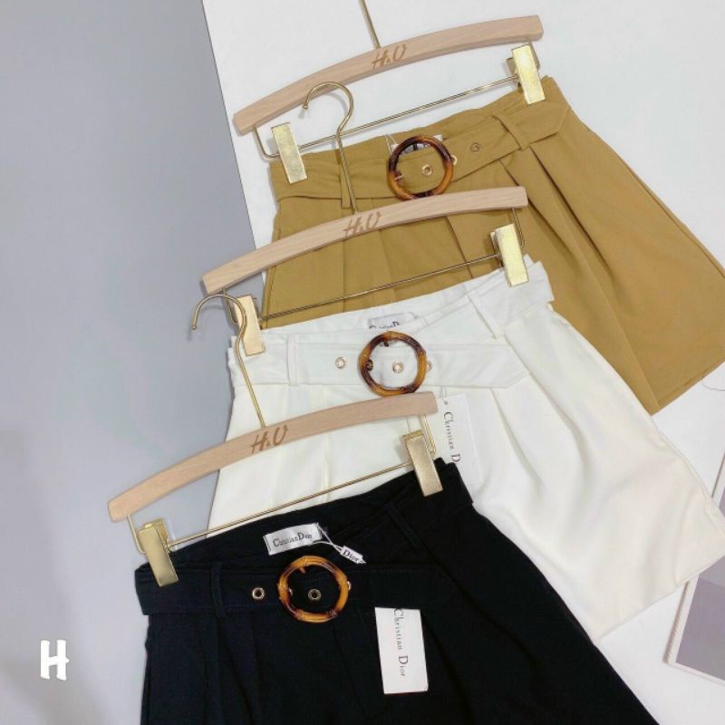 Quần sooc vải đai khuy tròn hàng QCL1