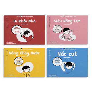 Sách - Set 4 cuốn Taku Cậu Bé Mộng Mơ - dành cho bé từ 2 - 8 tuổi - Ehon Nhật Bản