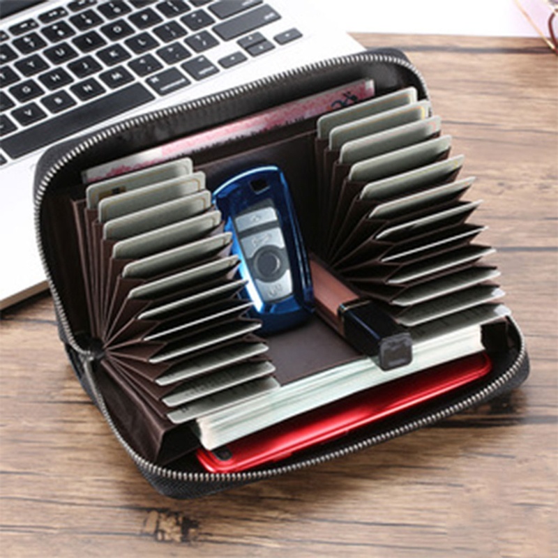 Ví Đựng Thẻ Nhiều Ngăn Có Khóa Kéo Thời Trang YOUYO