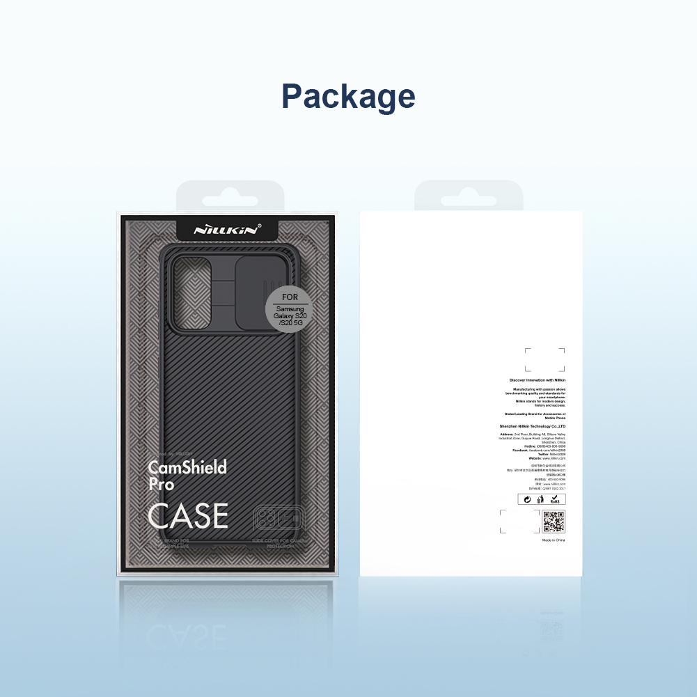 Ốp Điện Thoại Nillkin Cho Samsung Galaxy S20 Bằng PC Cứng Thiết Kế Nắp Trượt Bảo Vệ Camera Cho Sự Riêng Tư