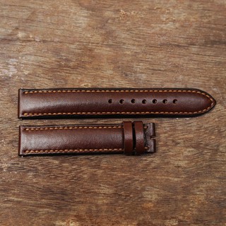 Dây da đồng hồ màu nâu - Da bò nhập khẩu - Đồ da handmade - DT348