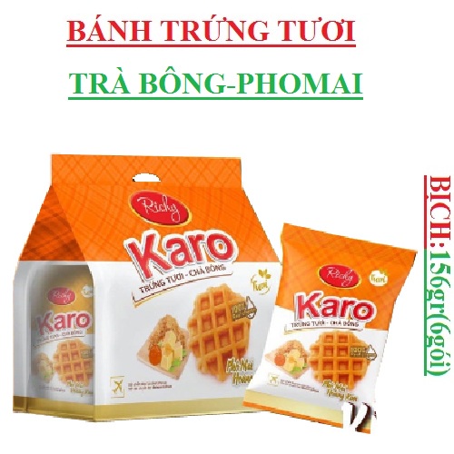 BÁNH KARO TRỨNG TƯƠI RICHY GÓI 156G