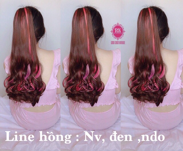Tóc giả cột lai màu cao cấp chịu nhiệt❤️💕Free ship-anh that