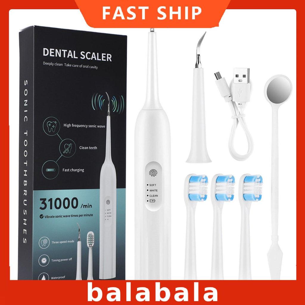 1 Bộ Máy cạo vôi răng bằng điện Siêu âm Tẩy trắng răng Làm trắng răng
