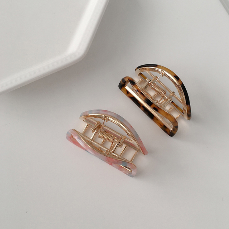 Kẹp Tóc Họa Tiết Vân Đá Bằng Hợp Kim Thời Trang Cho Nữ