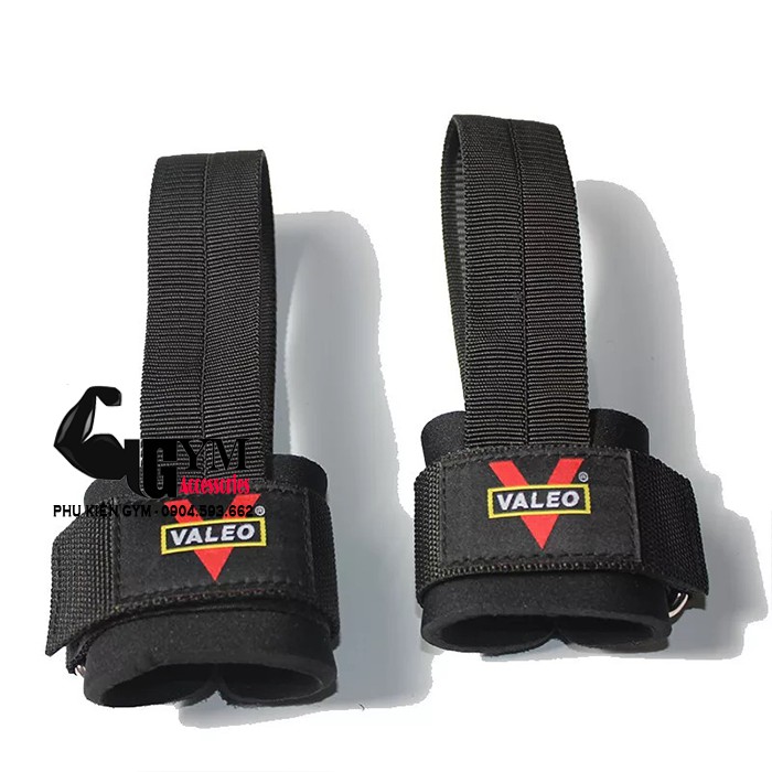 Dây kéo lưng Valeo Kèm Cuốn Cổ Tay Cao cấp Lifting Straps Valeo hỗ trợ tập thể hình, tập gym