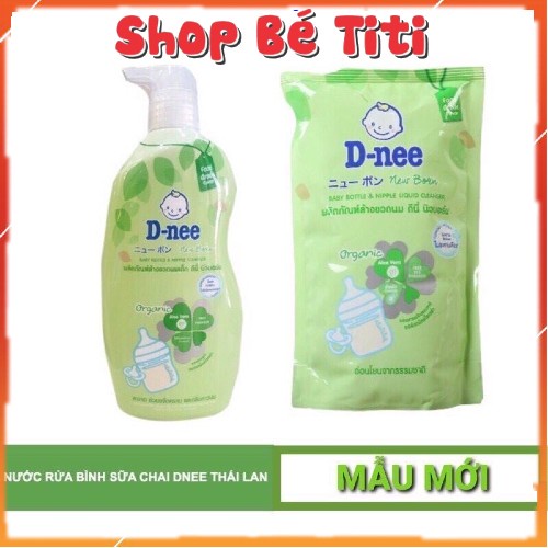 Nước rửa bình sữa Dnee Thái Lan mẫu mới nhất Shop Bé TiTi