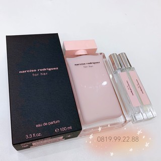 Nước Hoa Nữ Narciso Rodriguez Poudree Hồng Nhạt Chiết 10ml