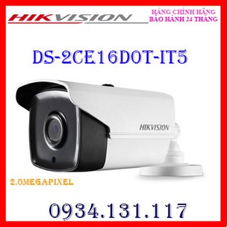 Camera hd-tvi hồng ngoại 2.0 megapixel hikvision ds-2ce16d0t-it5