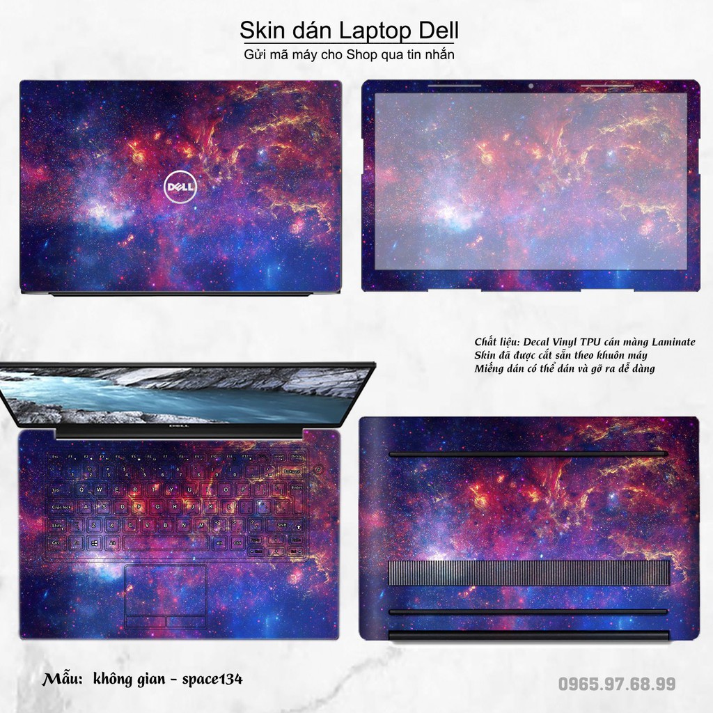 Skin dán Laptop Dell in hình không gian nhiều mẫu 23 (inbox mã máy cho Shop)