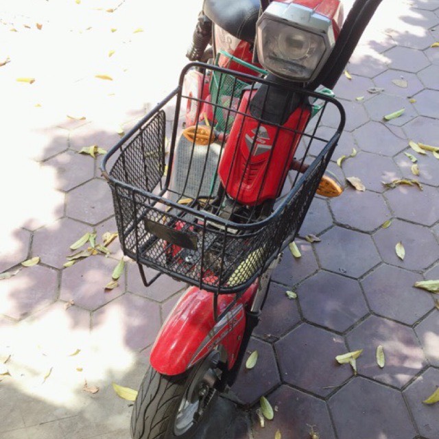 Giỏ sắt , giỏ nhựa rổ xe đạp điện có lưới lắp được các loại xe