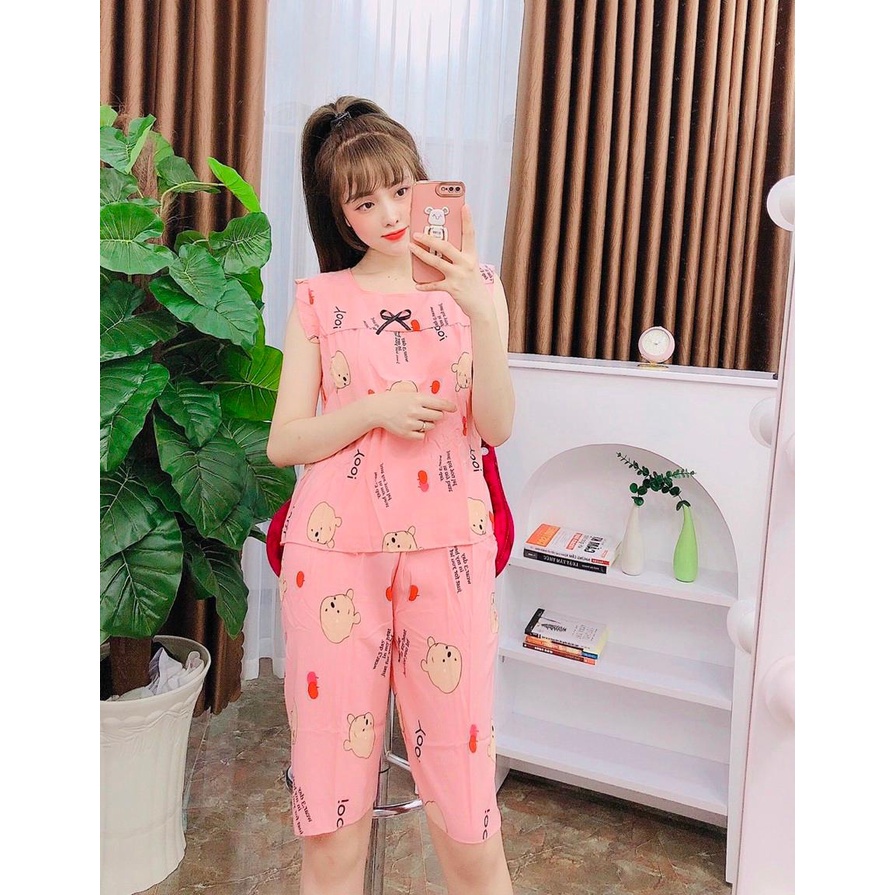 ❤️SIÊU DỄ THƯƠNG❤️Đồ bộ lửng mặc nhà kute , dễ thương , đồ bộ lửng mặc nhà nữ mềm mịn mát chipchip90 M00134