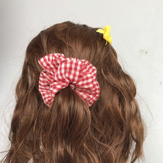 Vải kẻ caro mảnh to làm scrunchies, bandana,...