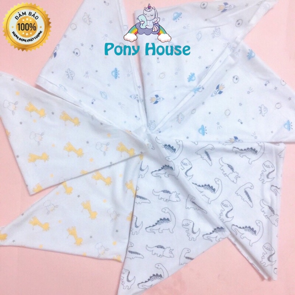 Tã Chéo Sơ Sinh Feli Bambi Cotton in hình An Toàn cho bé Sơ Sinh (10 chiếc)