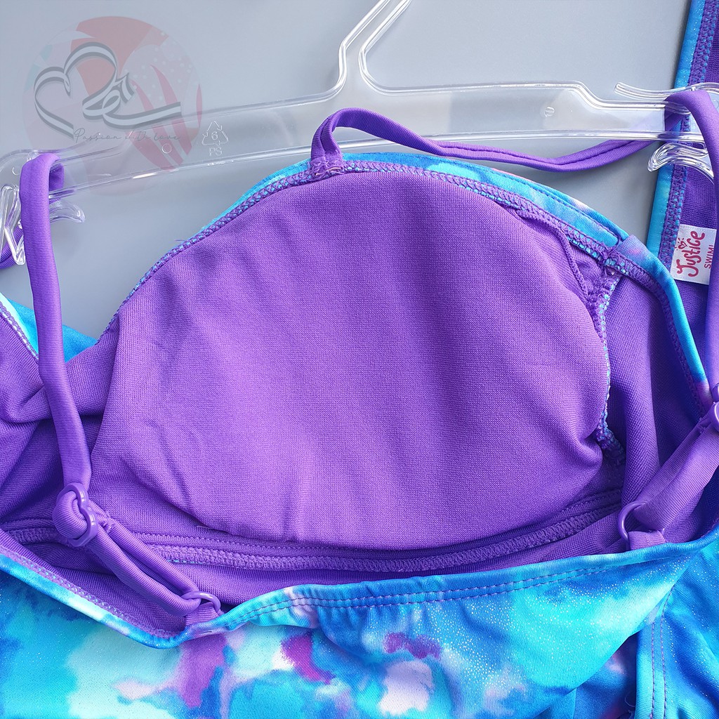 Bộ bơi rời xếp tầng họa tiêt Jus Tices giành cho thiếu nữ xuất khẩu mẫu hải quan