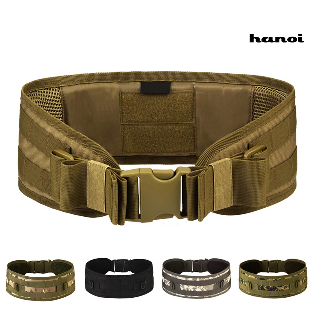 Đai đeo thắt lưng chiến thuật nylon rằn ri unisex bản rộng phong cách quân đội cho hoạt động ngoài trời