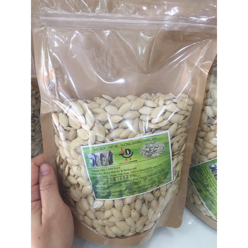 Hạt bí rang tay loại lớn 500g