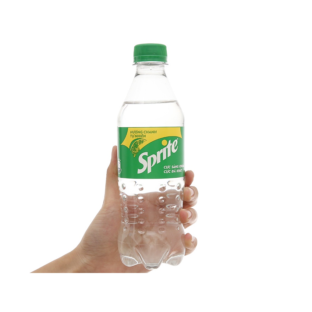 Thùng 24 chai nước ngọt Sprite hương chanh 390ml - Sảng khoái vị chanh - Món ngon hơn khi có Sprite