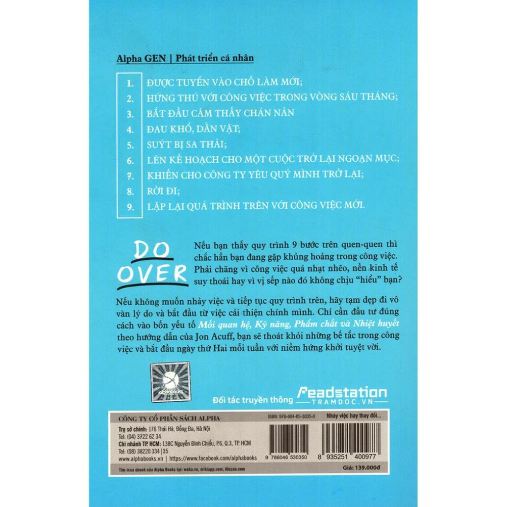 Sách - Nhảy Việc Hay Thay Đổi Chính Mình [AlphaBooks]