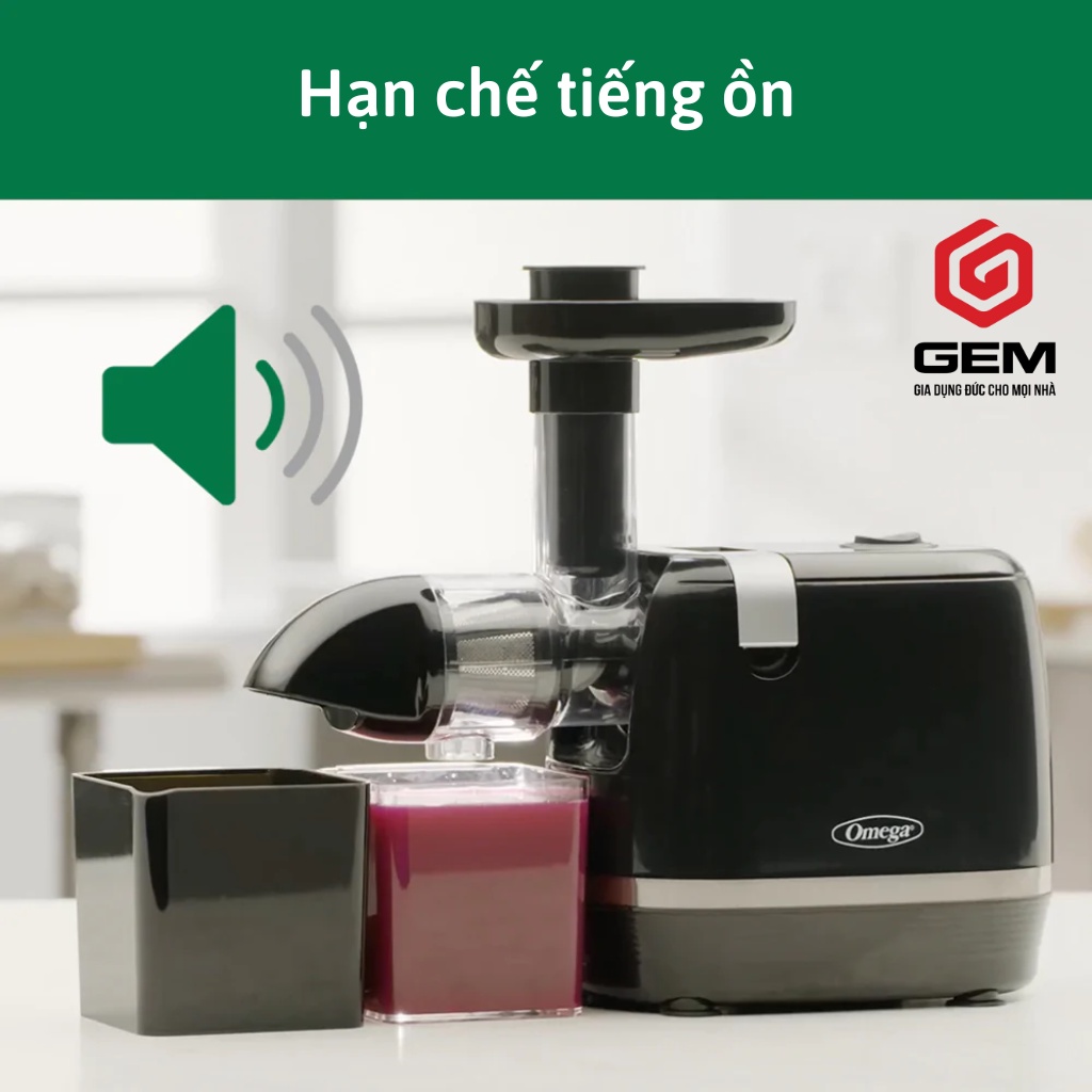 Máy ép chậm trục ngang OMEGA H3000 - Máy ép trái cây Chính hãng, Bảo hành 3 năm