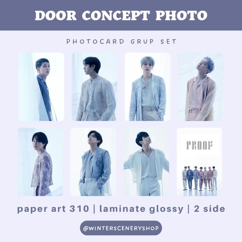 Thẻ Ảnh Nhóm Nhạc bts Phiên Bản Cửa Chống Trộm | Bộ Dụng Cụ có tất cả các thành viên