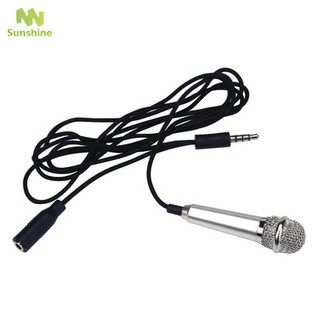 ♥♣♥ Mini Karaoke Condenser Wired 3.5mm Stereo Microphone Mic For Android Mobile Phone