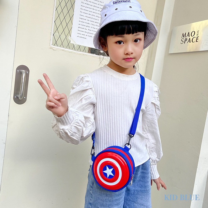 Túi Đeo Chéo Mini Họa Tiết Hoạt Hình Phong Cách Hàn Quốc Thời Trang Cho Bé
