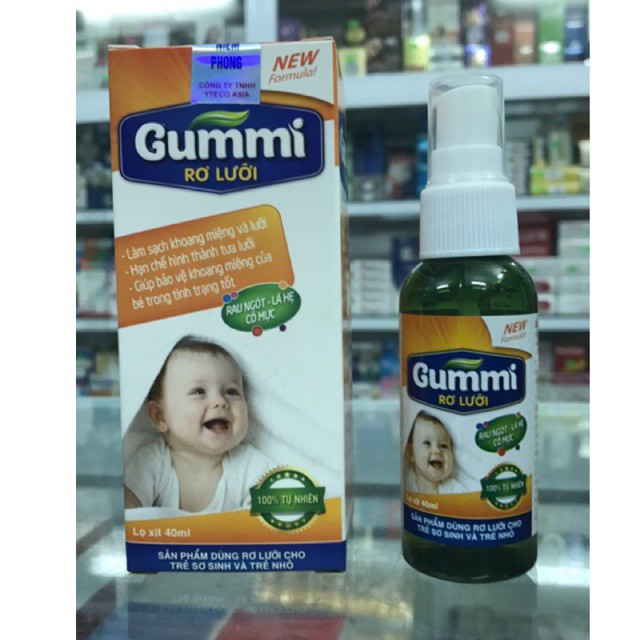 GUMMI dung dịch rơ lưỡi baby