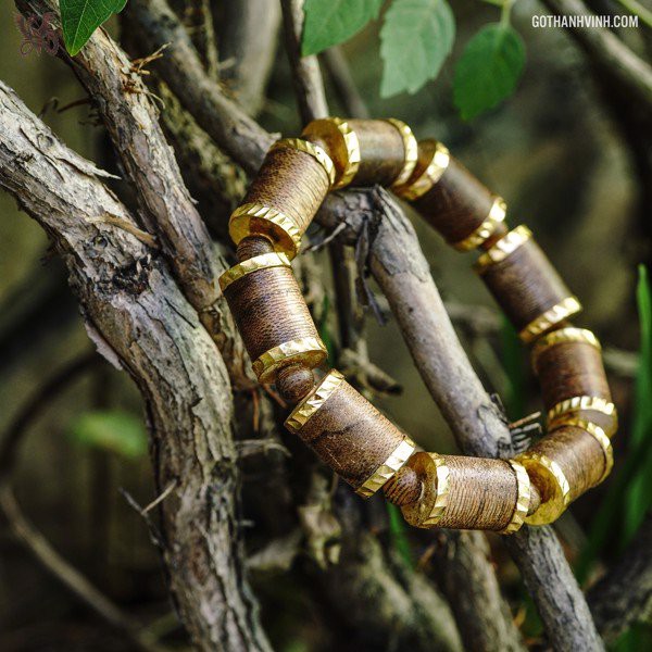 Vòng Tay Trầm Tốc Malaysia Mix 24k (14mm) Cao Cấp - Tài Lộc | BigBuy360 - bigbuy360.vn