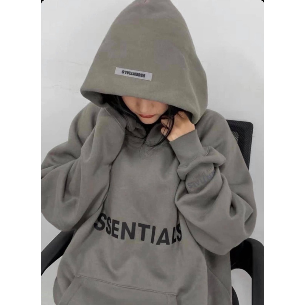 Áo Hoodie Essentials Vải Nỉ Bông Cotton 100%
