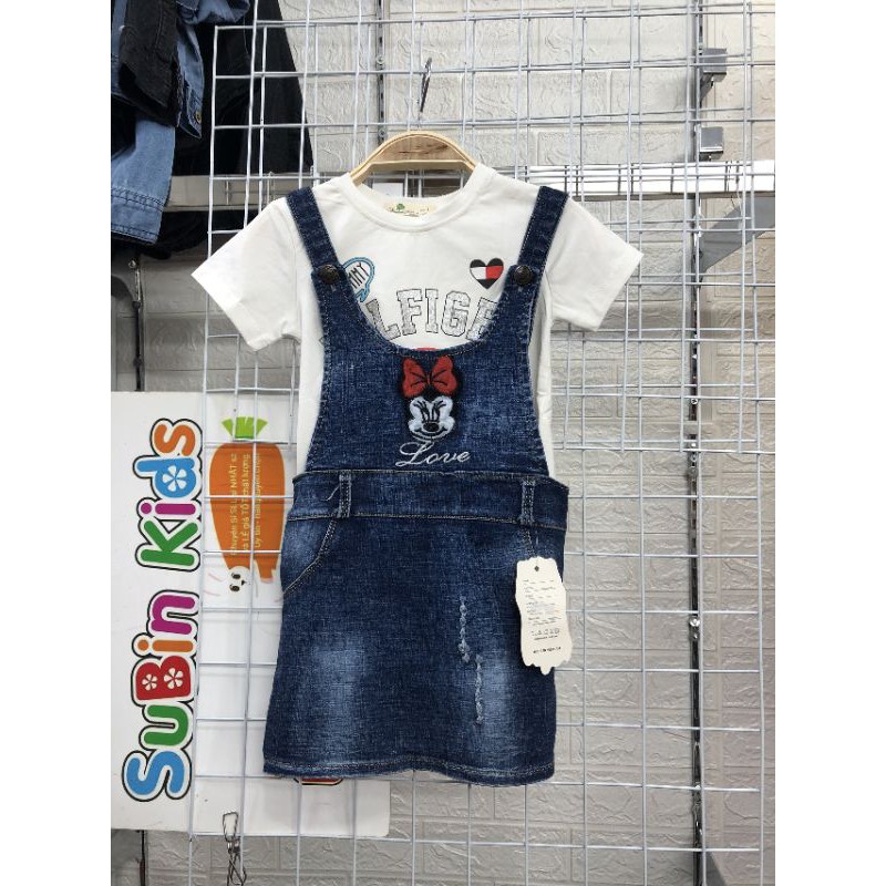 Yếm jeans bé gái SBYG01 SUBIN KIDS