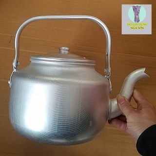 Ấm nhôm Hải Phòng đun nước 1.5 lít 3 lít 5 lít loại dày
