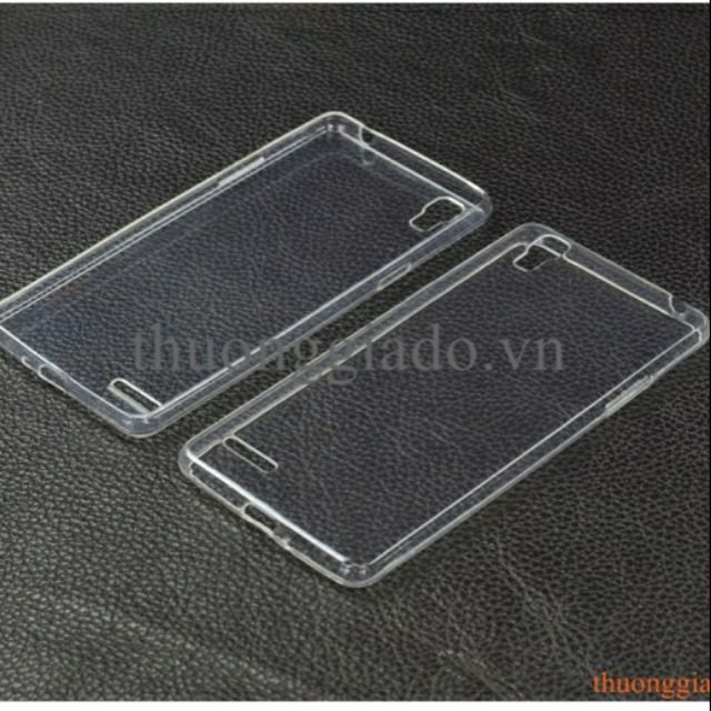 ốp lưng +kính cường lực oppo F1/A35 dẻo silicon trong suốt siêu mỏng
