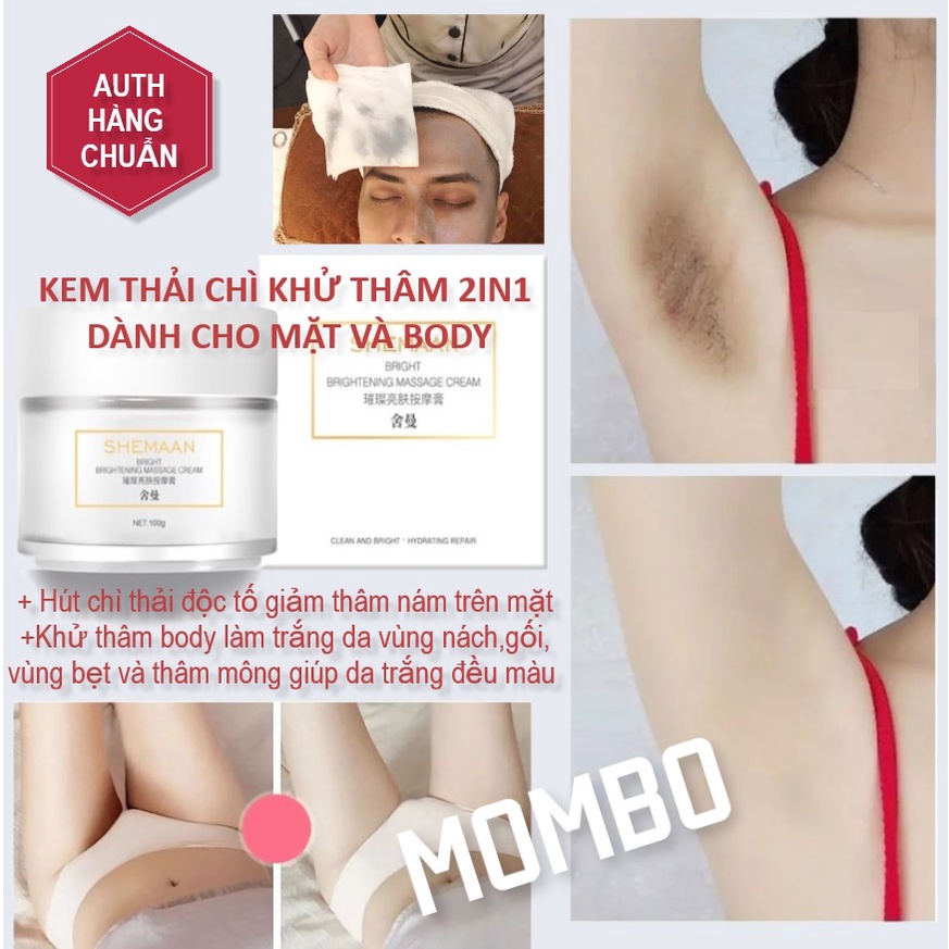 (hủ to 100g)Kem AOSI Thải độc tố Xử Lí Thâm Đầu Gối, Thâm Nách, Thâm Mông dành cho face và body cho nam giới