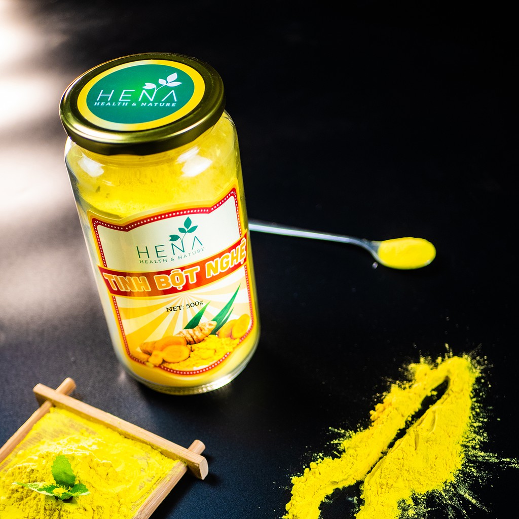 Tinh Bột Nghệ Hena Cao Cấp 500G , Nghệ Viên mật ong, Viên tinh bột nghệ, Mầm đậu nành tăng vòng 1 [Xem cùng shop] | BigBuy360 - bigbuy360.vn