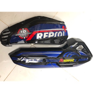 Ốp pô , Pô E Air Blade 2013-2016 màu xanh