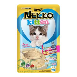 Pate mèo con Nekko Kitten Tuna Mousse