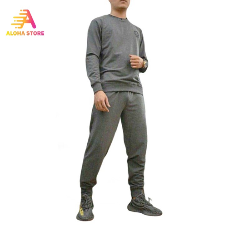 Bộ Nỉ Da Cá Phối Màu HB7497 Uniqlo Supima Hàng Đẹp Cao Cấp