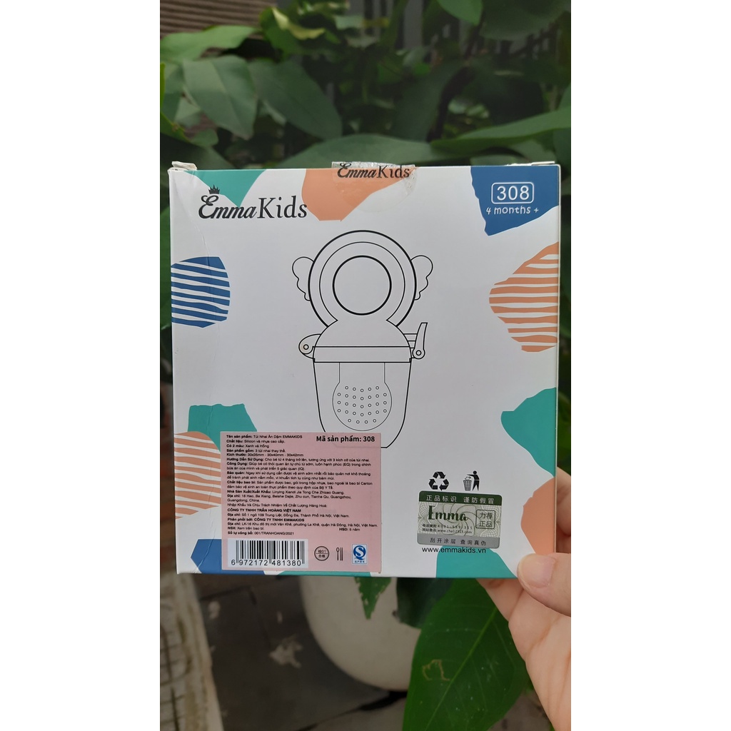 TÚI NHAI SILICON CAO CẤP EMMA (KÈM 3 NÚM NHAI)
