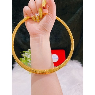 Kiềng cổ cưới chạm rồng phụng bản đẹp dát vàng 24 cao cấp mẫu mới cực đẹp em