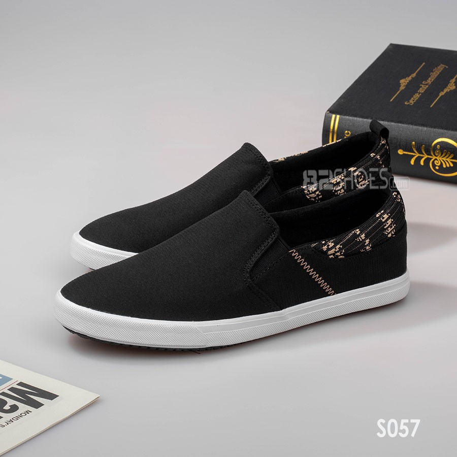 [XẢ KHO, LẺ SIZE] Giày lười nam - Slip on nam vải - Mã S057 | BigBuy360 - bigbuy360.vn