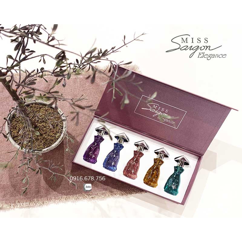Bộ nước hoa Miss Saigon Elegance  mini 15ml (5 chai) | BigBuy360 - bigbuy360.vn
