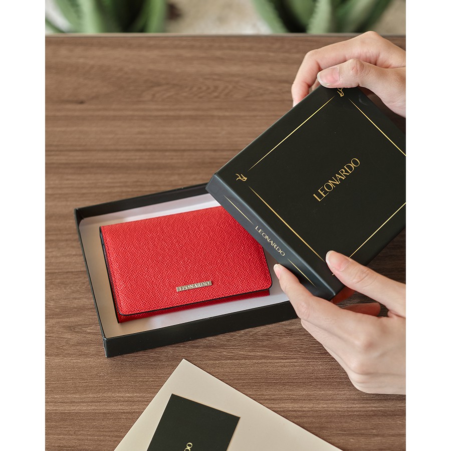 Ví card holder Mercury dành cho nữ thương hiệu Leonardo