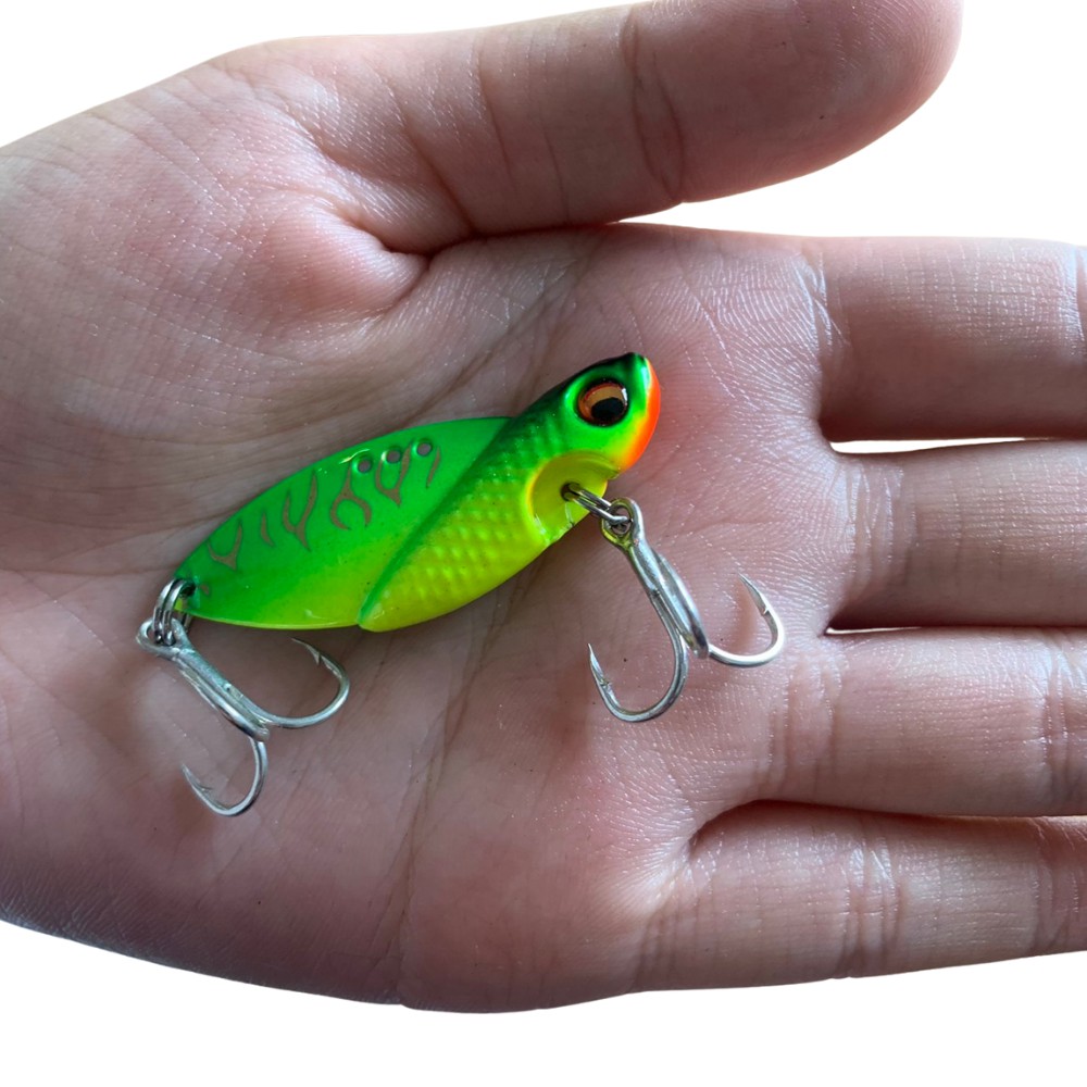 Cá sắt lure cá lóc CICADA 10g FULL BKK, cá sắt giả câu lure cá trê cá tráp, mồi chìm câu cá lóc hiệu quả nhất